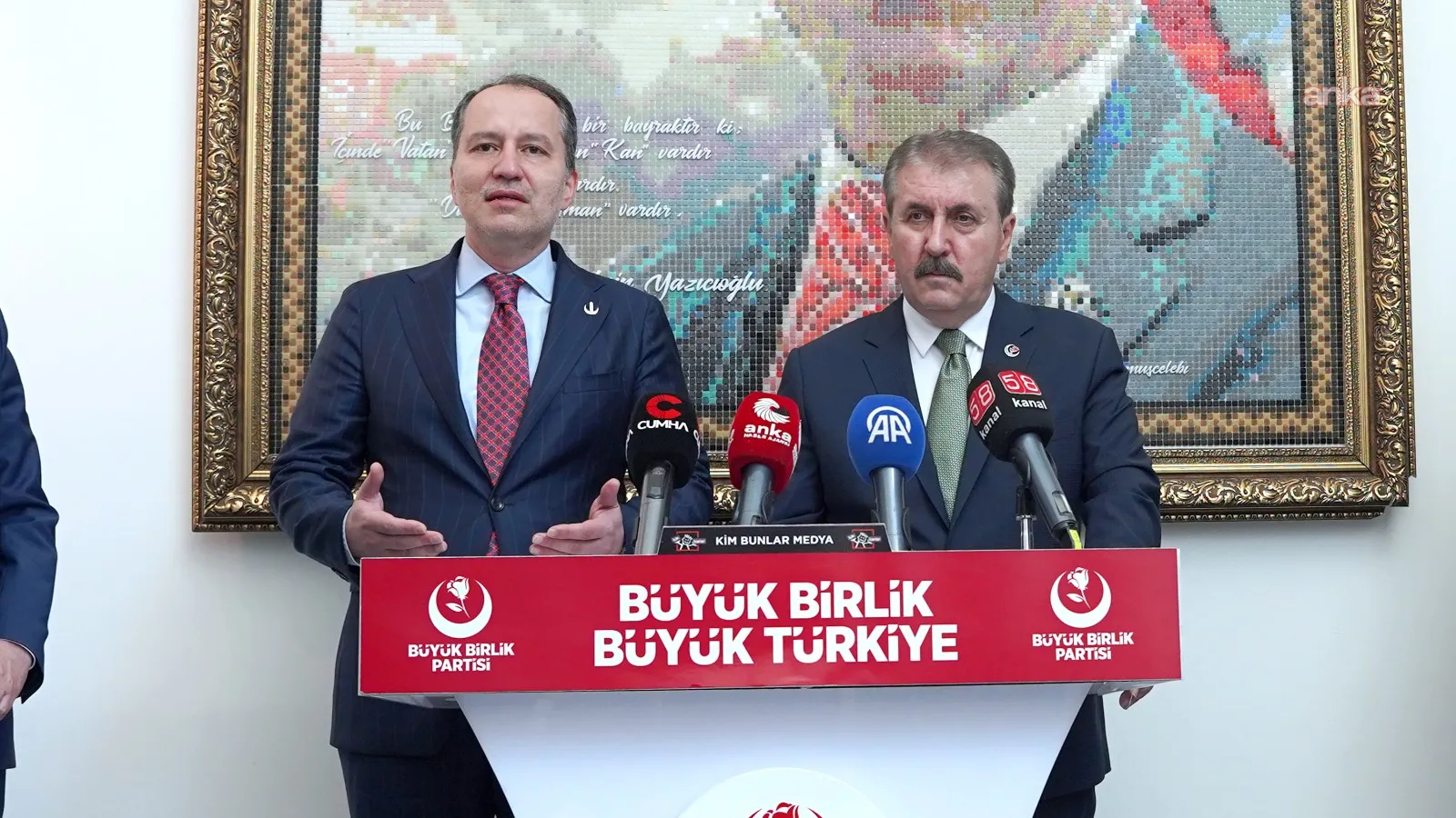 Fatih Erbakan'dan Mustafa Destici'ye "Seçim ve anayasa değişikliği" ziyareti