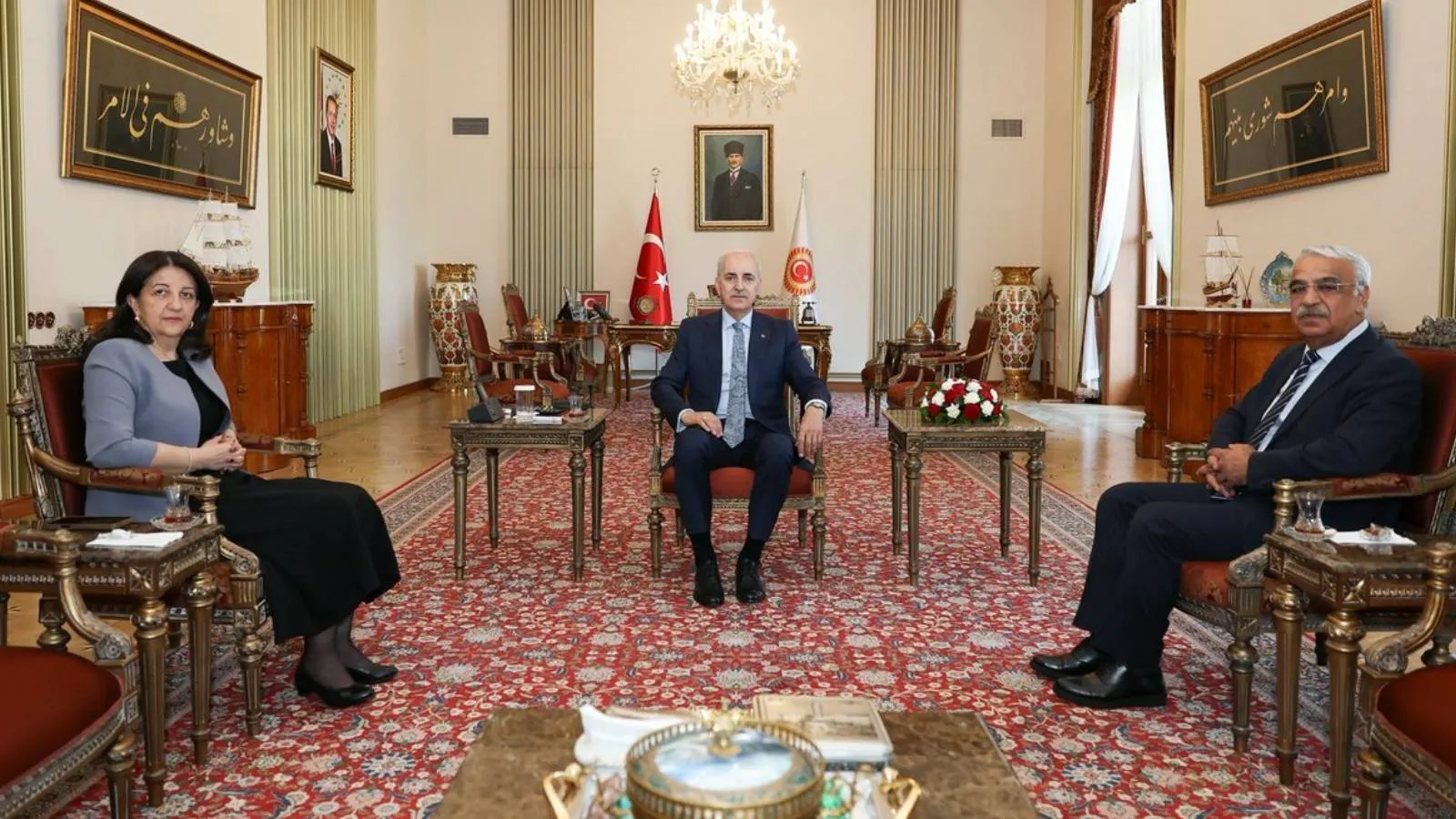 Kurtulmuş ve İmralı Heyeti'nden kritik görüşme: Süreçte önemli sonuçlar elde edildi, çerçeve yasa Meclis kapanmadan çıkarılmalı