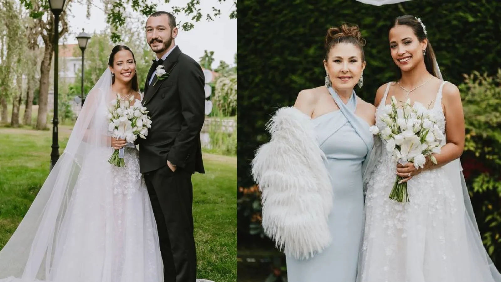 Nilüfer'in kızı Ayşe Nazlı evlendi