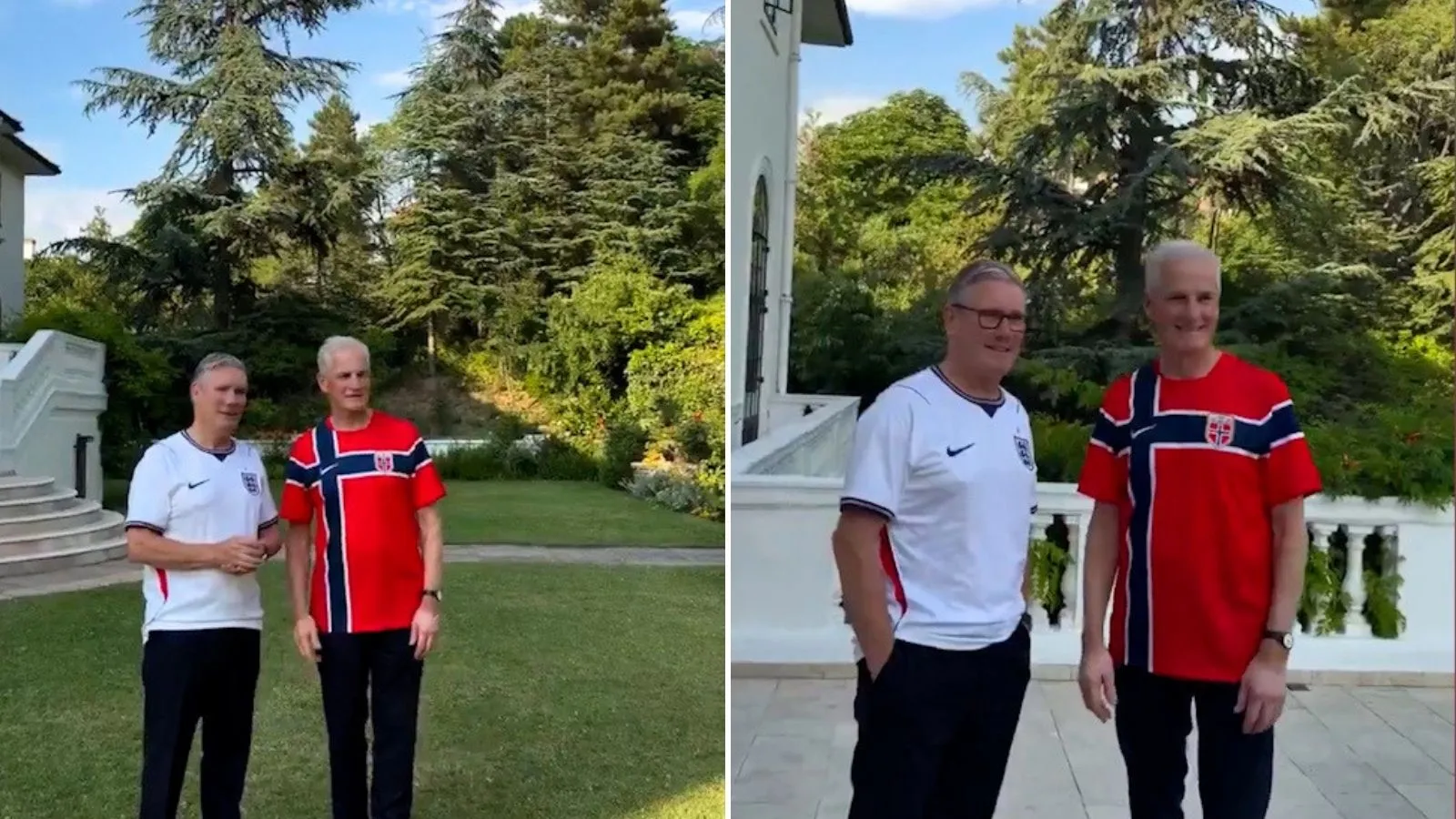 NATO Zirvesi'nde Dünya Kupası atışması: Starmer ve Store milli formalarıyla buluştu