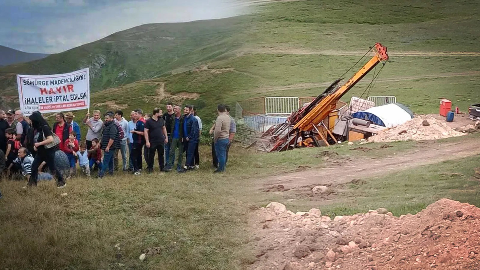 Karadere Vadisi'nde sondaja tepki: Yapılanlar hukuk dışıdır