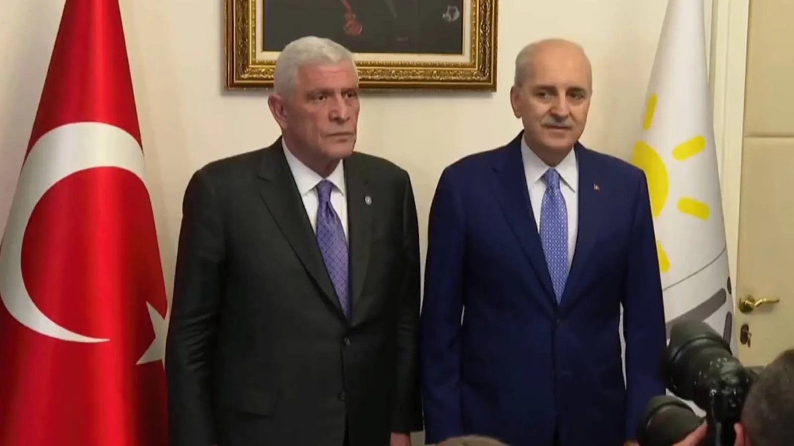 Meclis'te çerçeve yasa turu sürüyor: Süreç başladıktan sonra Kurtulmuş'tan İyi Parti liderine ilk ziyaret; Dervişoğlu'ndan sert çıkış