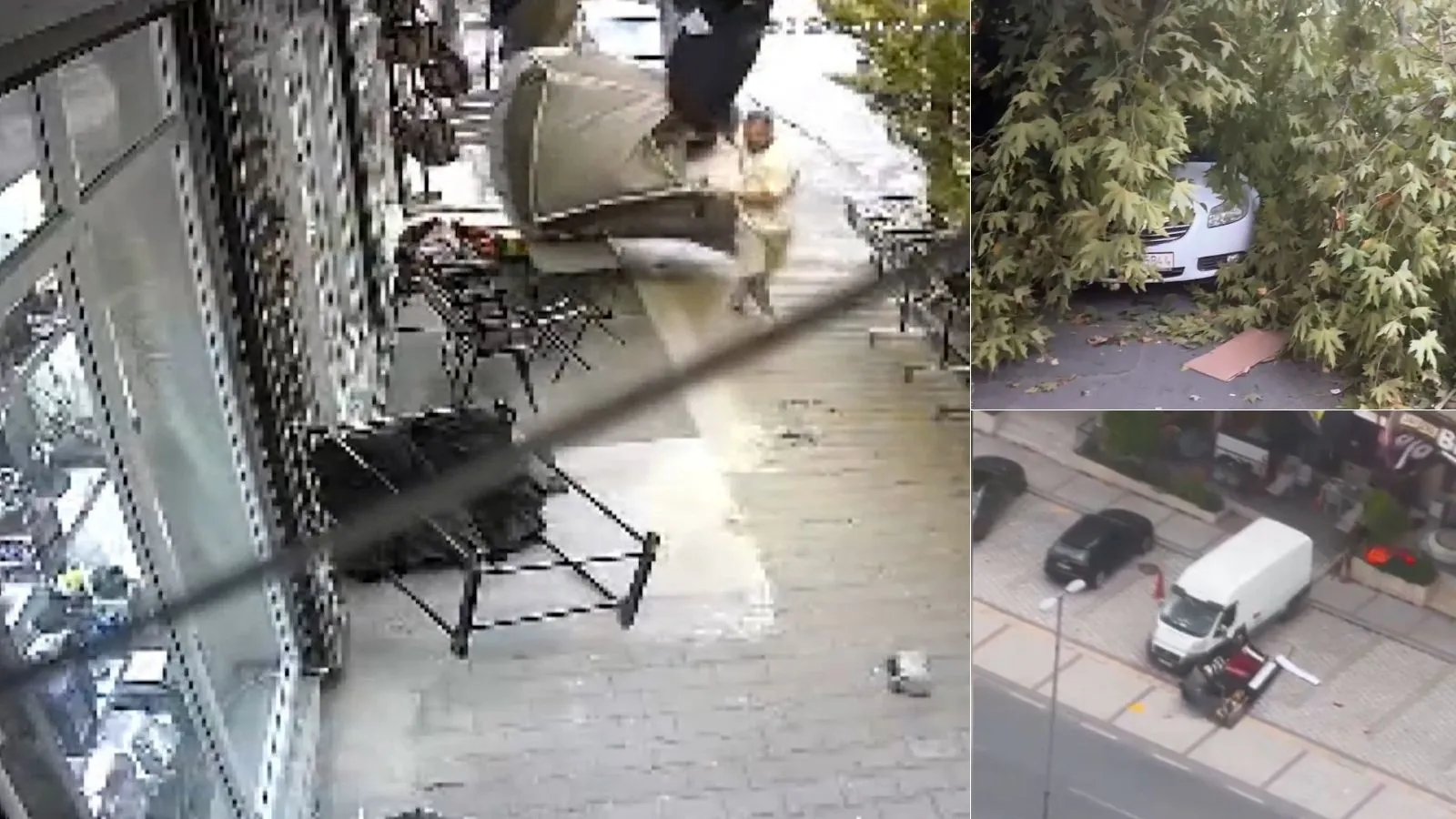 İstanbul'u fırtına vurdu; ağaçlar devrildi, çatılar uçtu, panolar savruldu