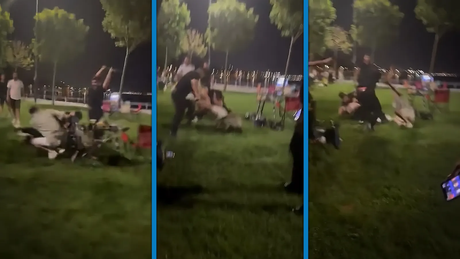 Kadıköy’de sopalı yumruklu kavga kamerada