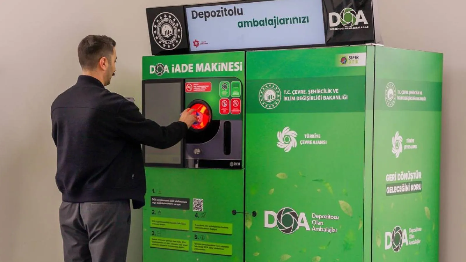 Depozito Yönetim Sistemi’nin ilk gününde 1,5 milyon ambalaj toplandı