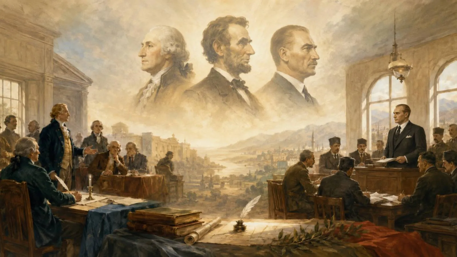 Atatürk, Washington ve Lincoln: İki bağımsızlık savaşının ortak cumhuriyet dili