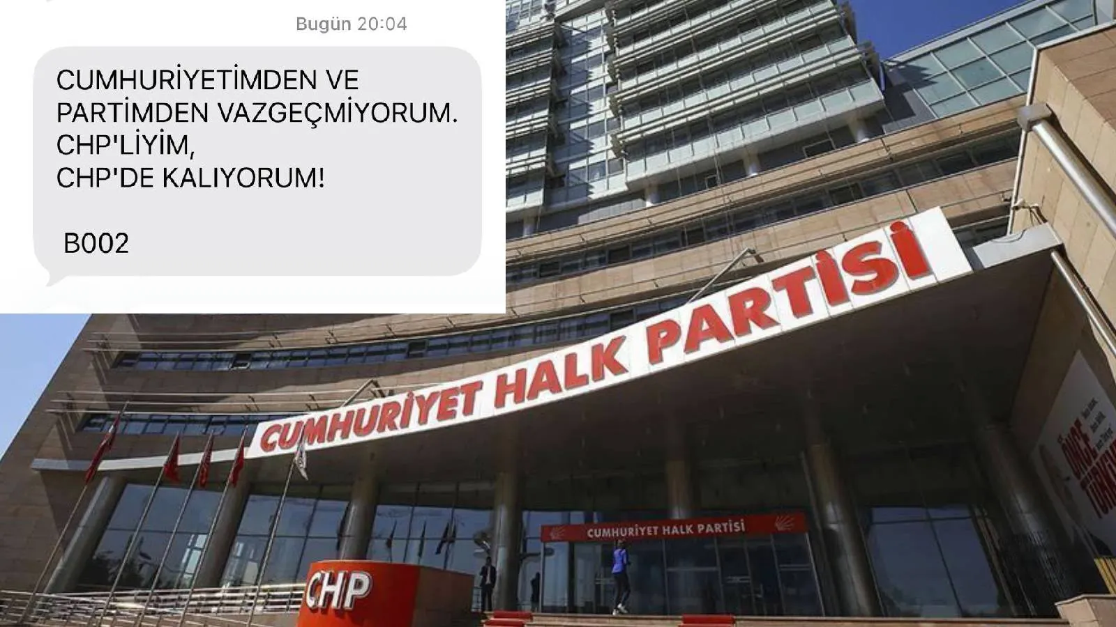 CHP Genel Merkezi'nden istifalara karşı toplu SMS: Partimden vazgeçmiyorum, CHP'de kalıyorum