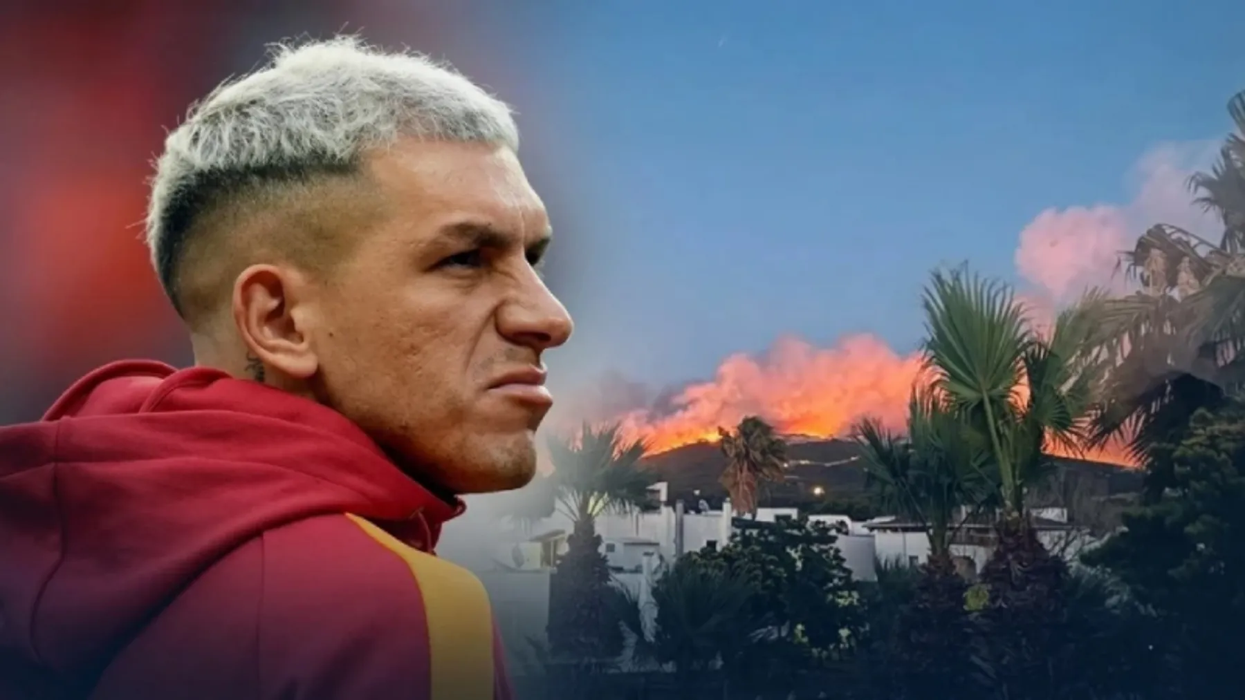 Milas'ta çıkan yangın ünlülerin evine sıçradı
