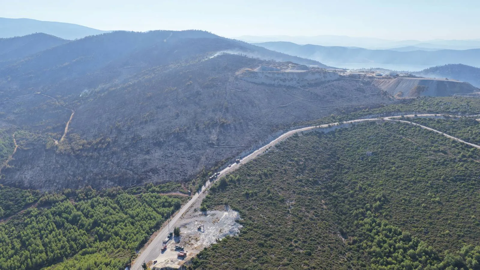 Milas'ta çıkan orman yangını "büyük ölçüde" kontrol altına alındı