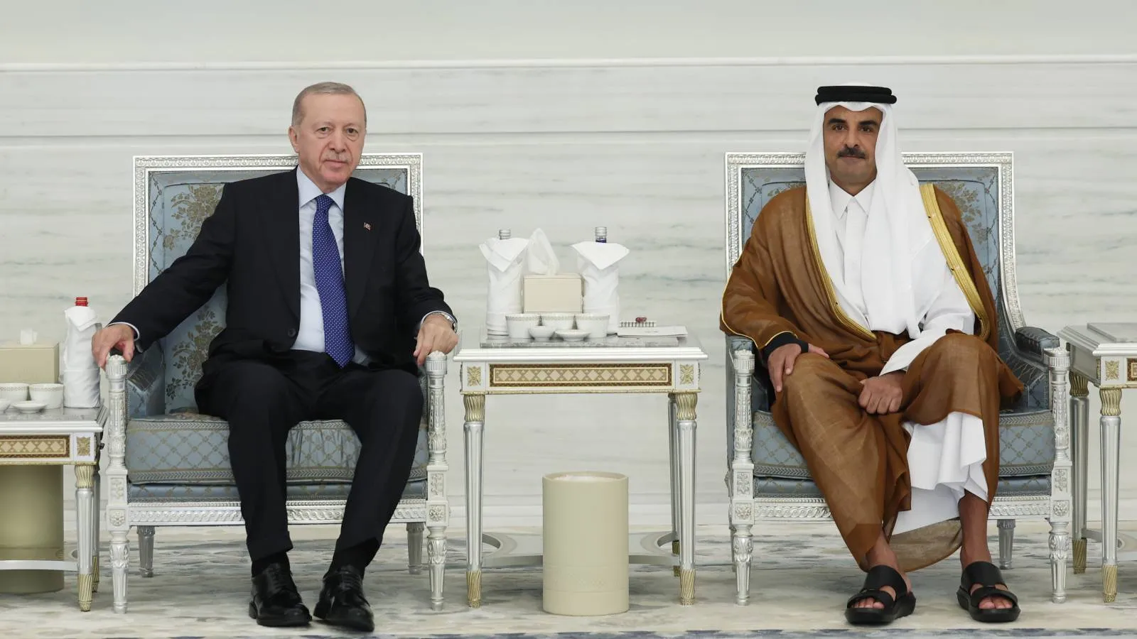 Cumhurbaşkanı Erdoğan, Katar'ın başkenti Doha'da