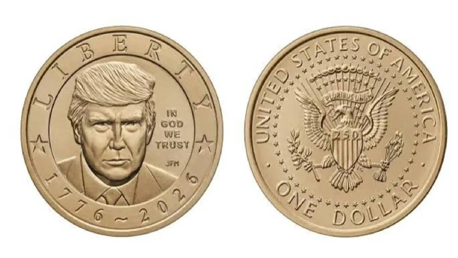 ABD'de üzerinde Trump'ın portresinin yer aldığı altın para basılacak