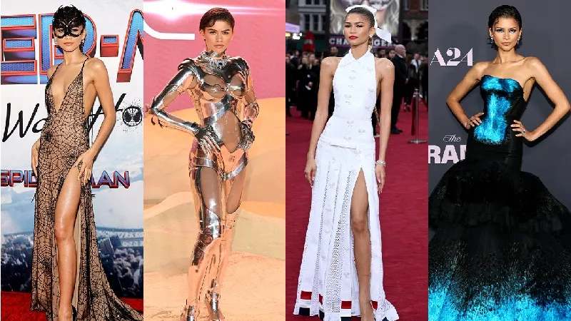 Altın döküm elbiseden melek kanatlarına: Zendaya’nın öne çıkan gala ve basın turu kombinleri