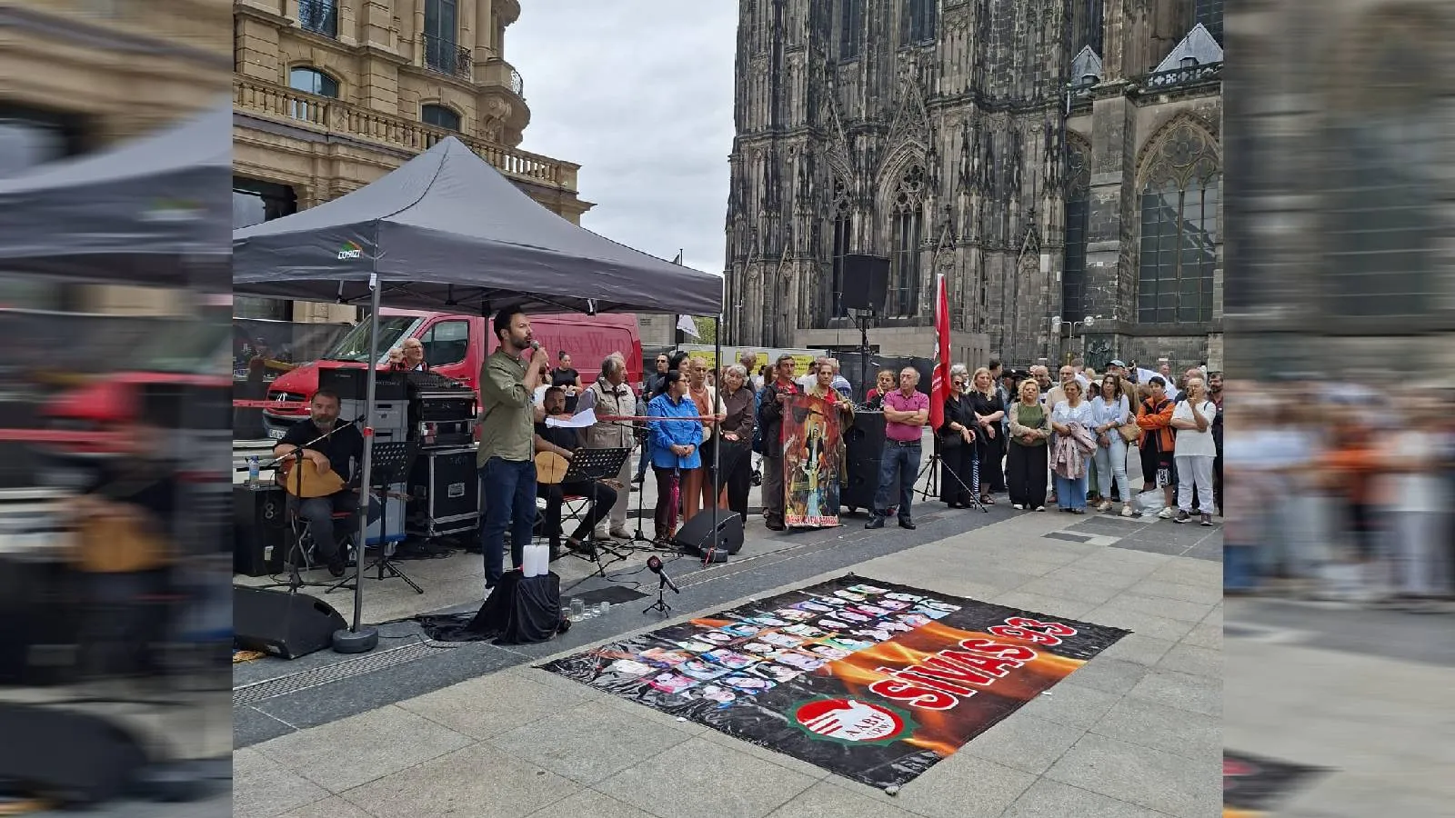 Köln’de 33. yılında Madımak anması: Katiller burada elini kolunu sallayarak geziyorsa, bu dava Almanya’nın da meselesidir