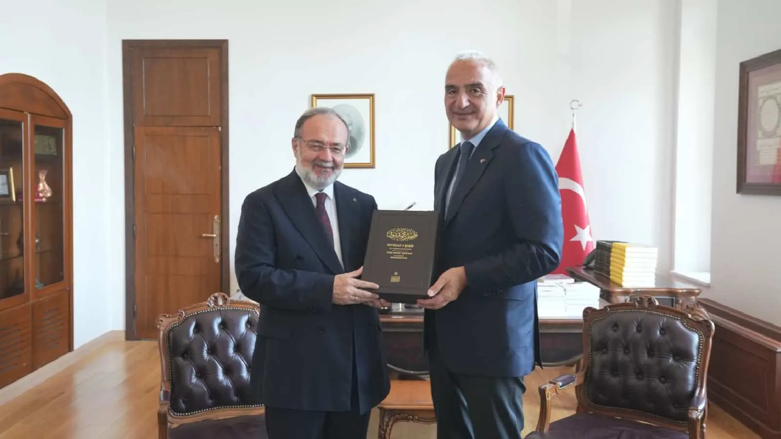 Bakan Ersoy'dan Prof. Dr. Mehmet Görmez’e ziyaret