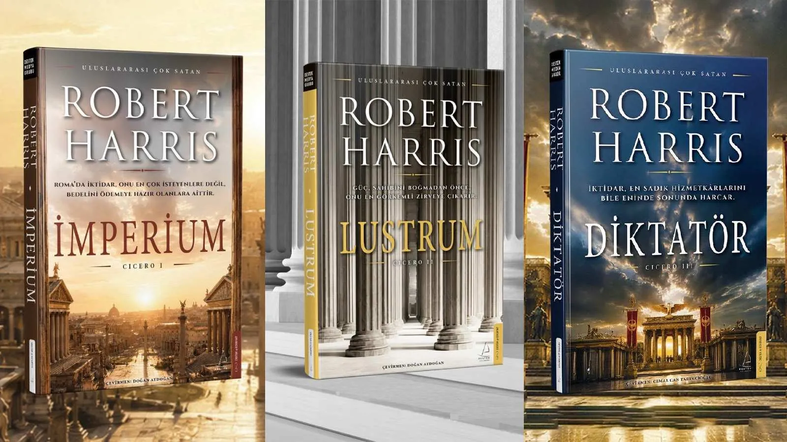 Robert Harris’in dünya çapında ses getiren Cicero üçlemesi Türkçe yayımlandı