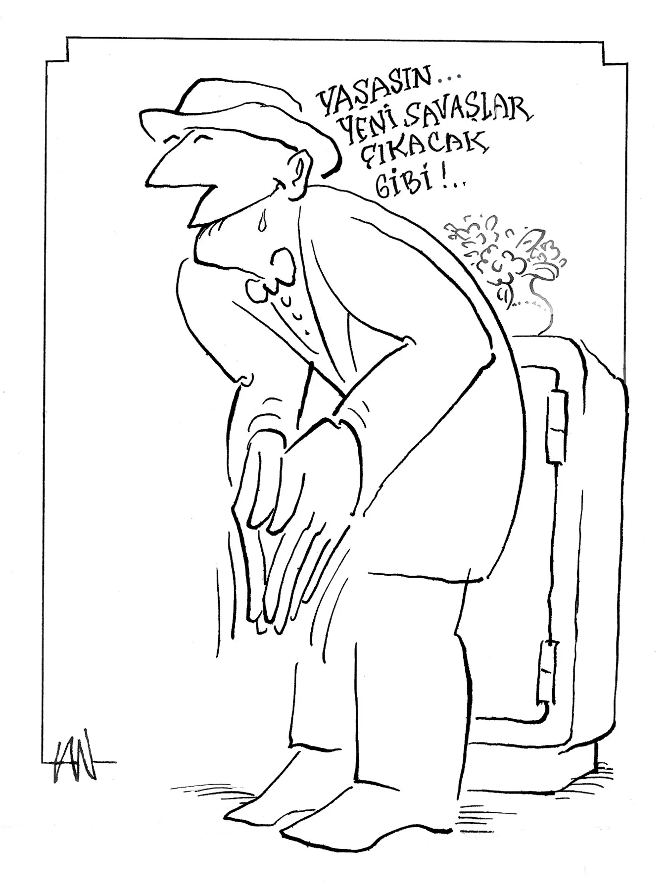 Tan Oral çiziyor...