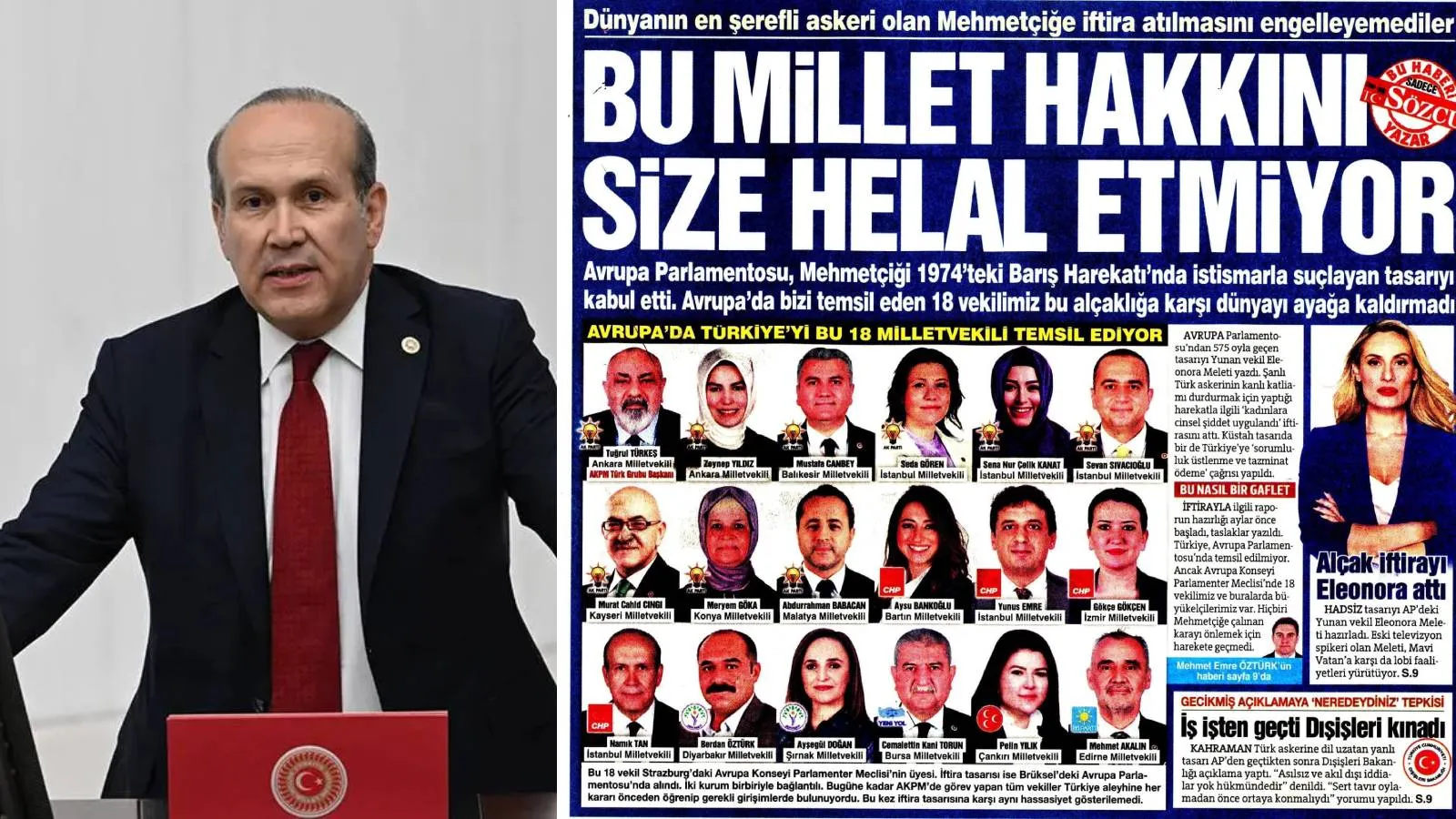 Avrupa Parlamentosu’yla Avrupa Konseyi’ni karıştıran Sözcü, Türk temsilcileri hedef aldı; CHP'li Tan'dan tepki geldi: Özür bekliyoruz