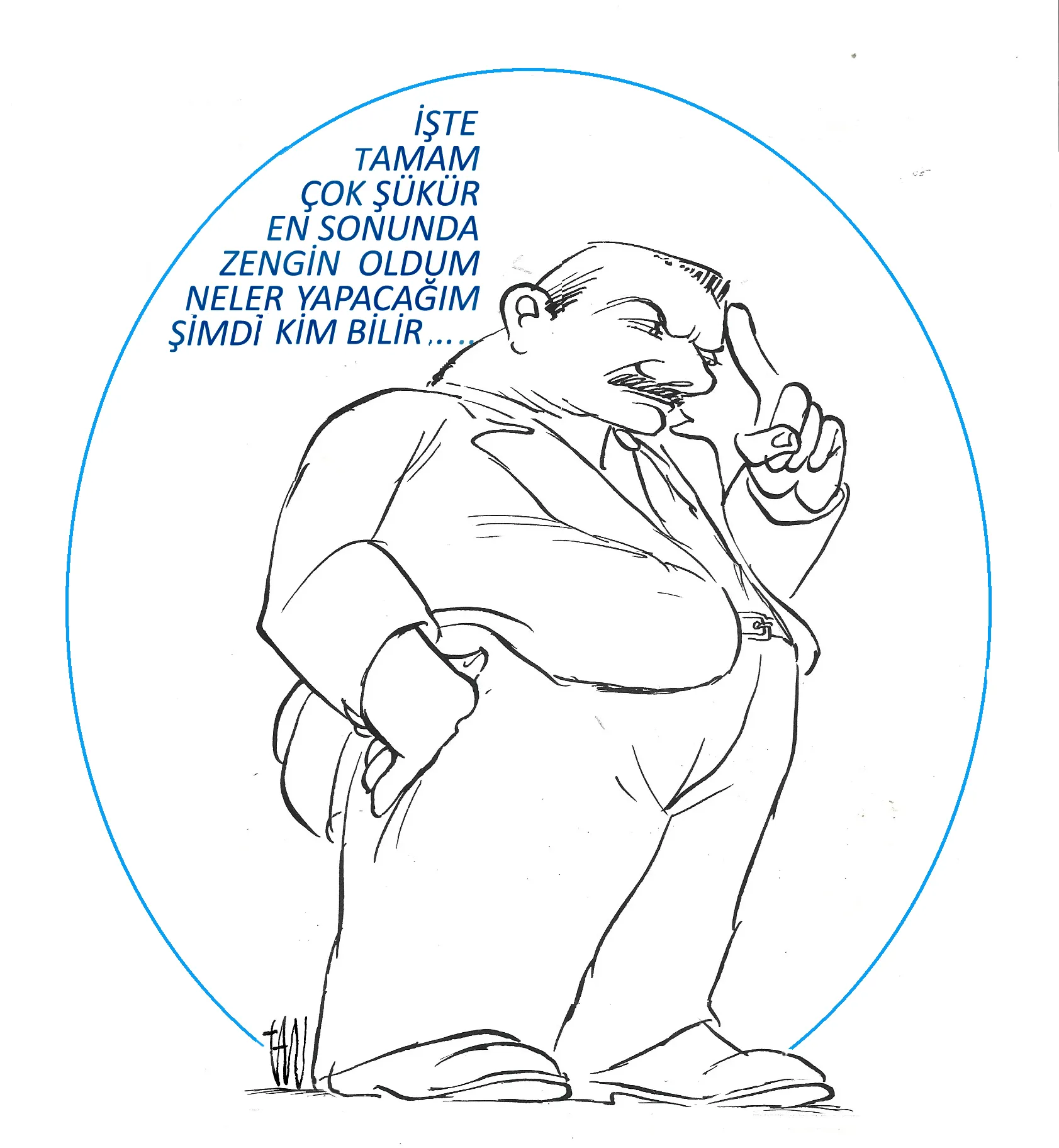 Tan Oral çiziyor...
