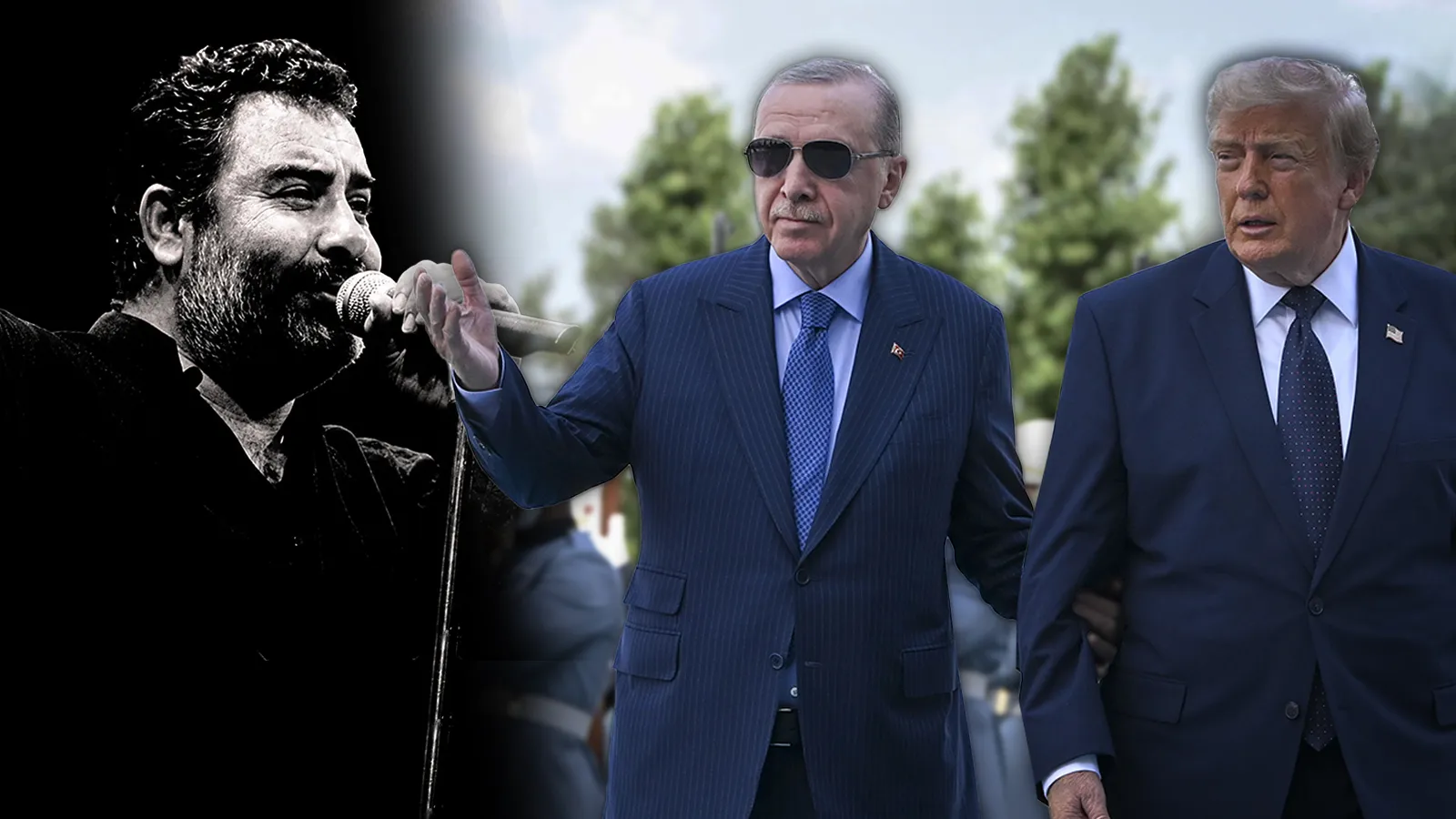 Cumhurbaşkanlığı'nın playlist'inde Ahmet Kaya da var: Trump'ın Külliye karşılamasında Kum Gibi çalındı