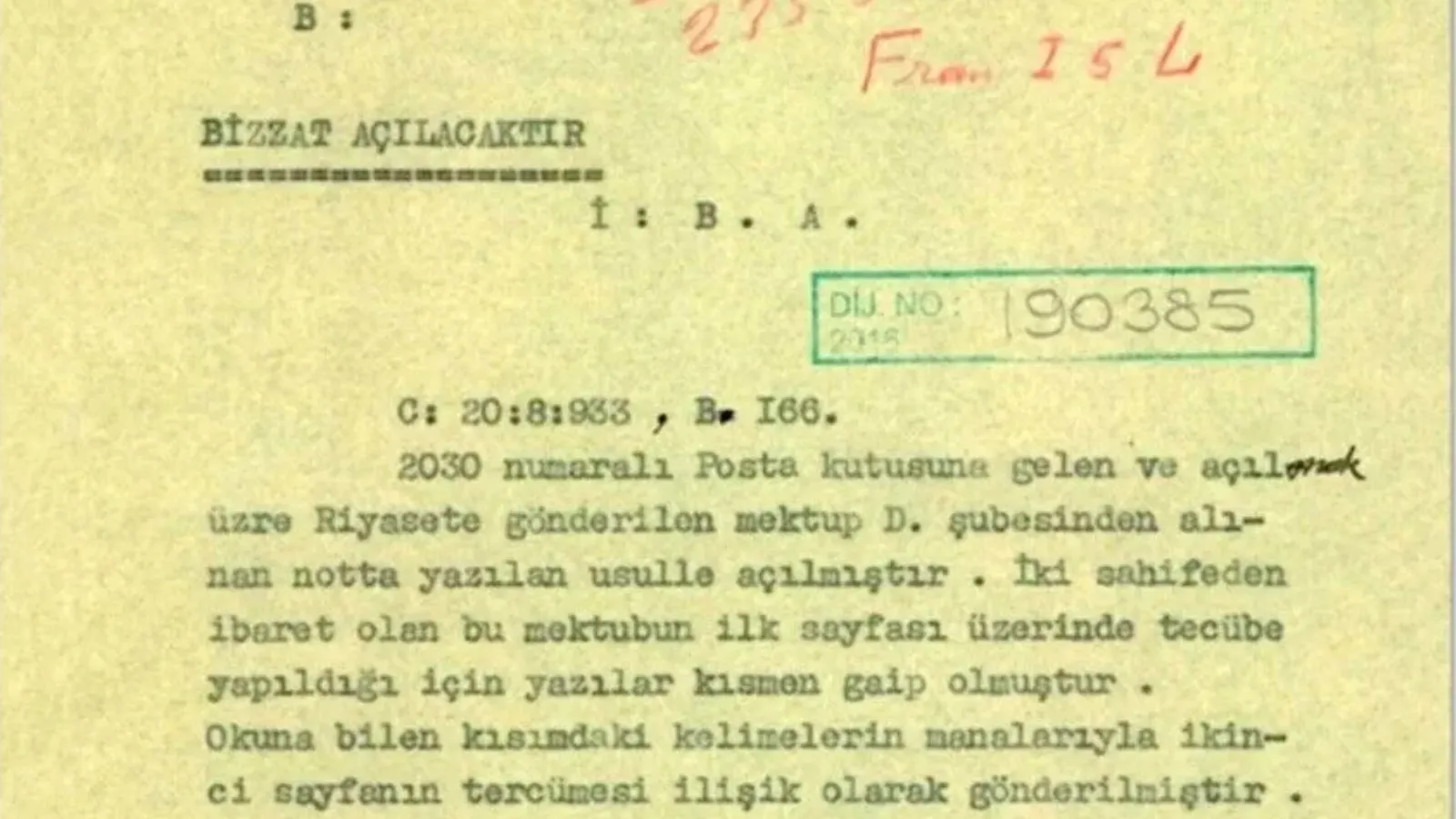 MİT resmi belgeyi ilk kez paylaştı: İşte gizli yazışmaları ortaya çıkaran yöntem