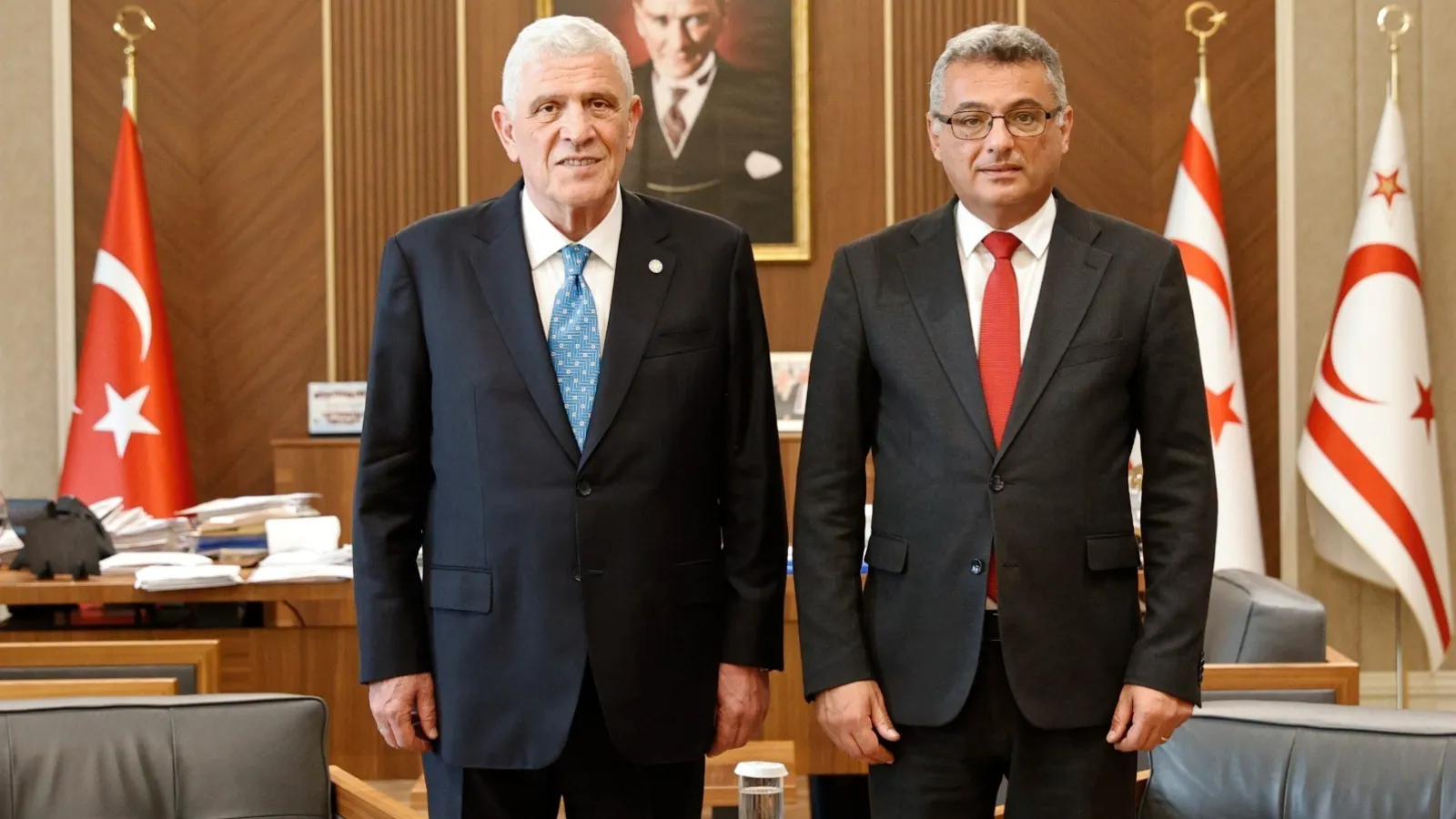 İyi Parti Genel Başkanı Dervişoğlu'ndan KKTC Cumhurbaşkanı Erhürman'a ziyaret