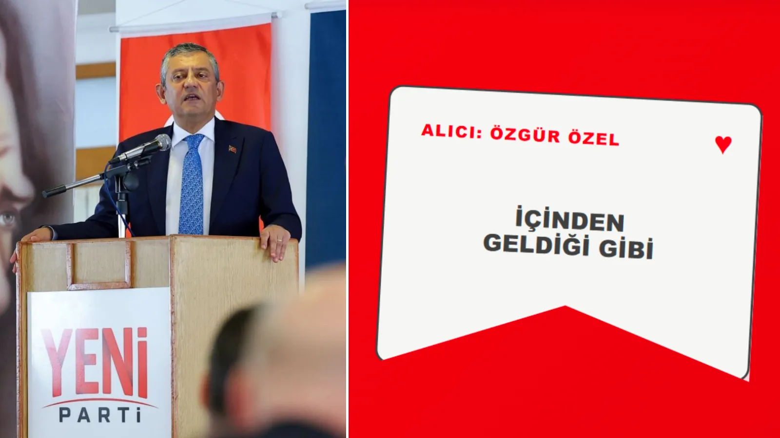 Yeni Parti'nin sitesine eklendi; halk, Özgür Özel’e mektup yazıyor