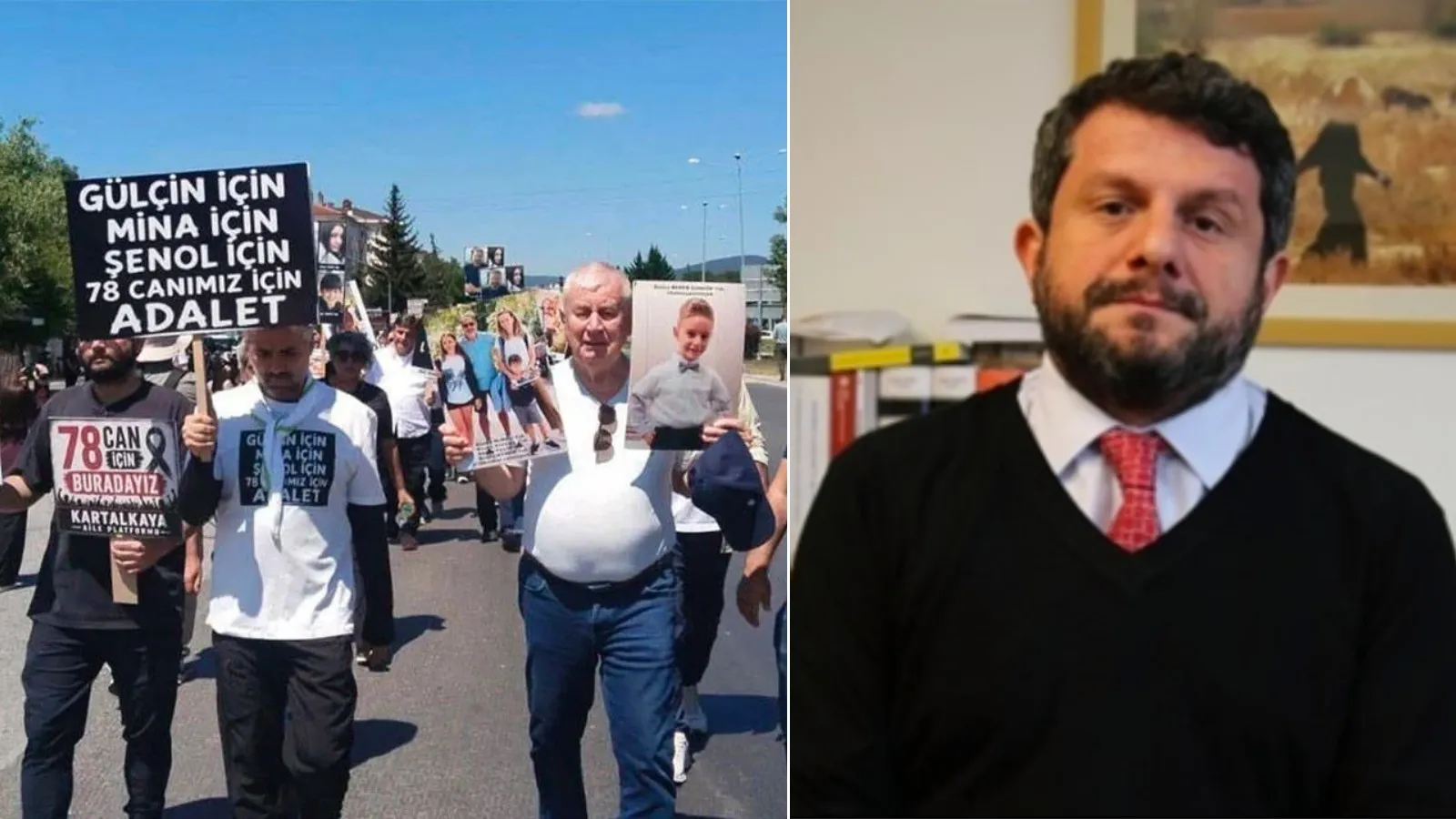 Can Atalay'dan Kartalkaya yürüyüşüne destek: Kamunun sorması gereken hesabı kamu engellediği için, 78 canın sorumluları yargılanmaktan kaçırıldığı için yollardalar!