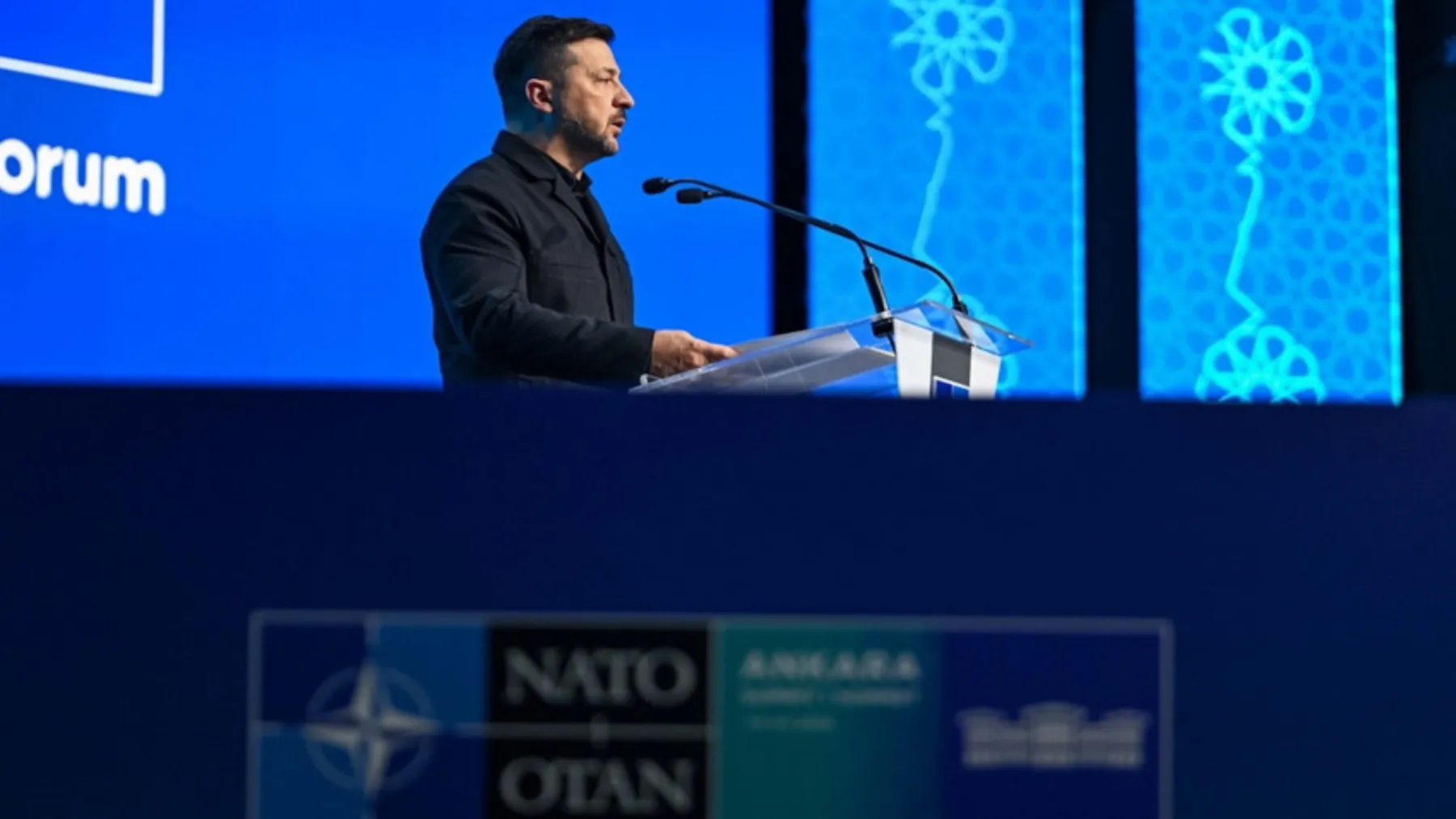 Zelenski NATO zirvesinde konuştu: Hava savunmasının güçlendirilmesi çağrısında bulundu