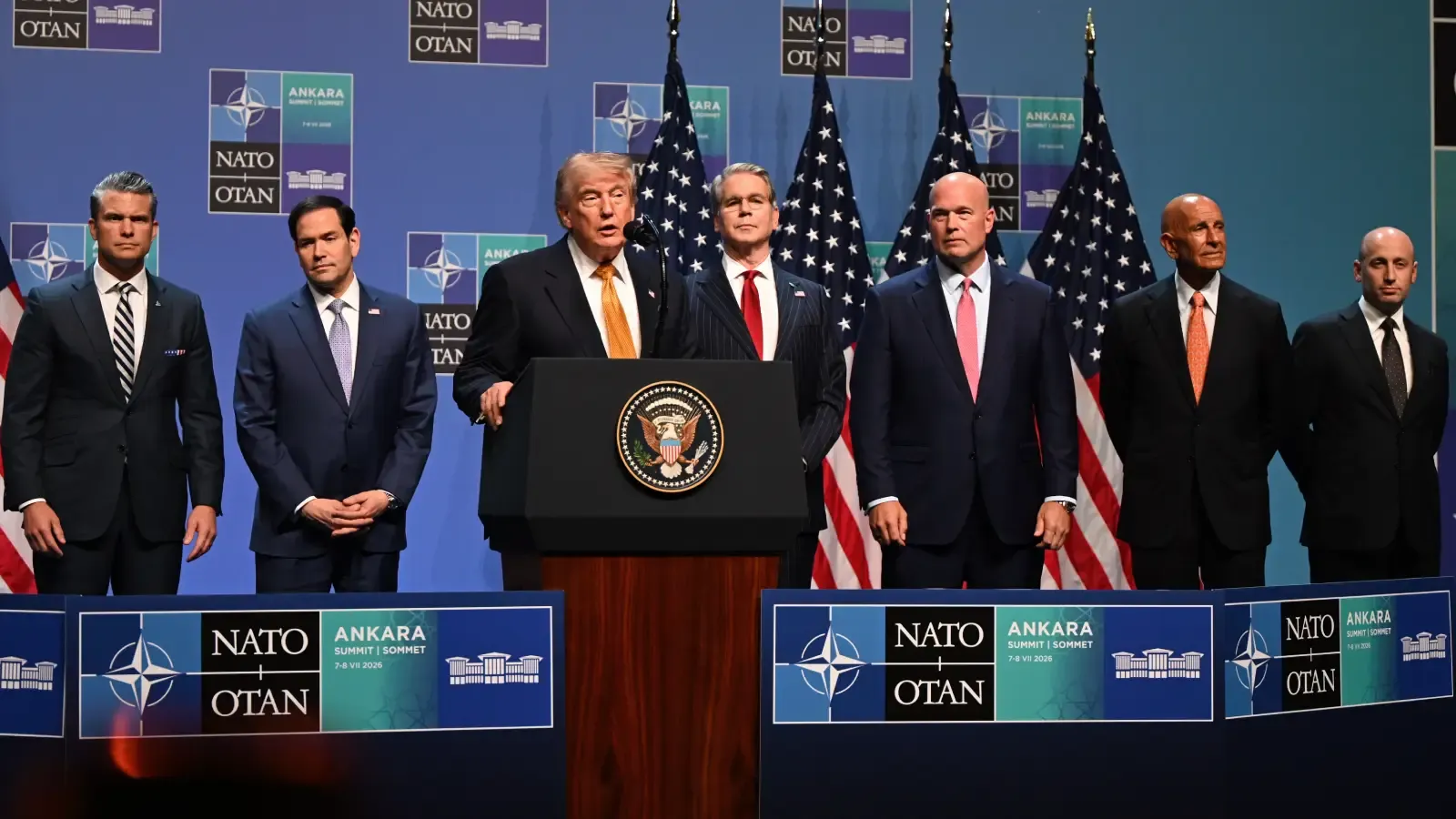 Trump, Külliye'de: Erdoğan çok güçlü lider, Türkiye ile en iyi ilişkilerden birine sahibiz; F35’i kime vereceğimize karar vermeliyiz