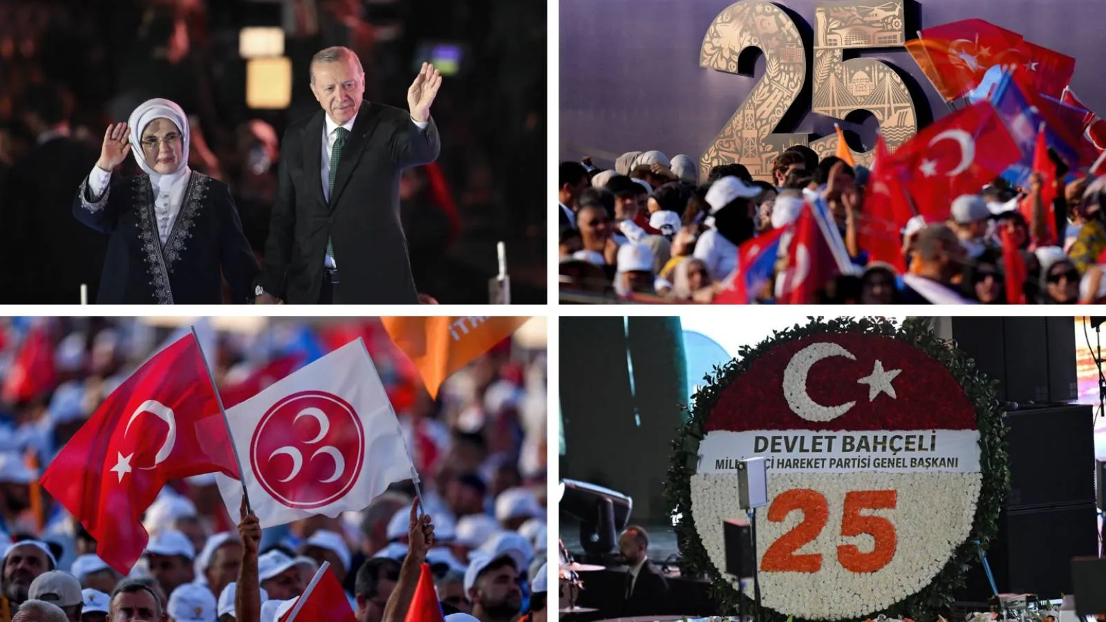 AKP'nin 25. yıl mitingi | Erdoğan, Bahçeli'ye defalarca teşekkür etti, "Daha nice yıllar Türkiye'ye hizmet edeceğim" dedi, süreç mesajı verdi: Çözüyoruz dedik, çözdük