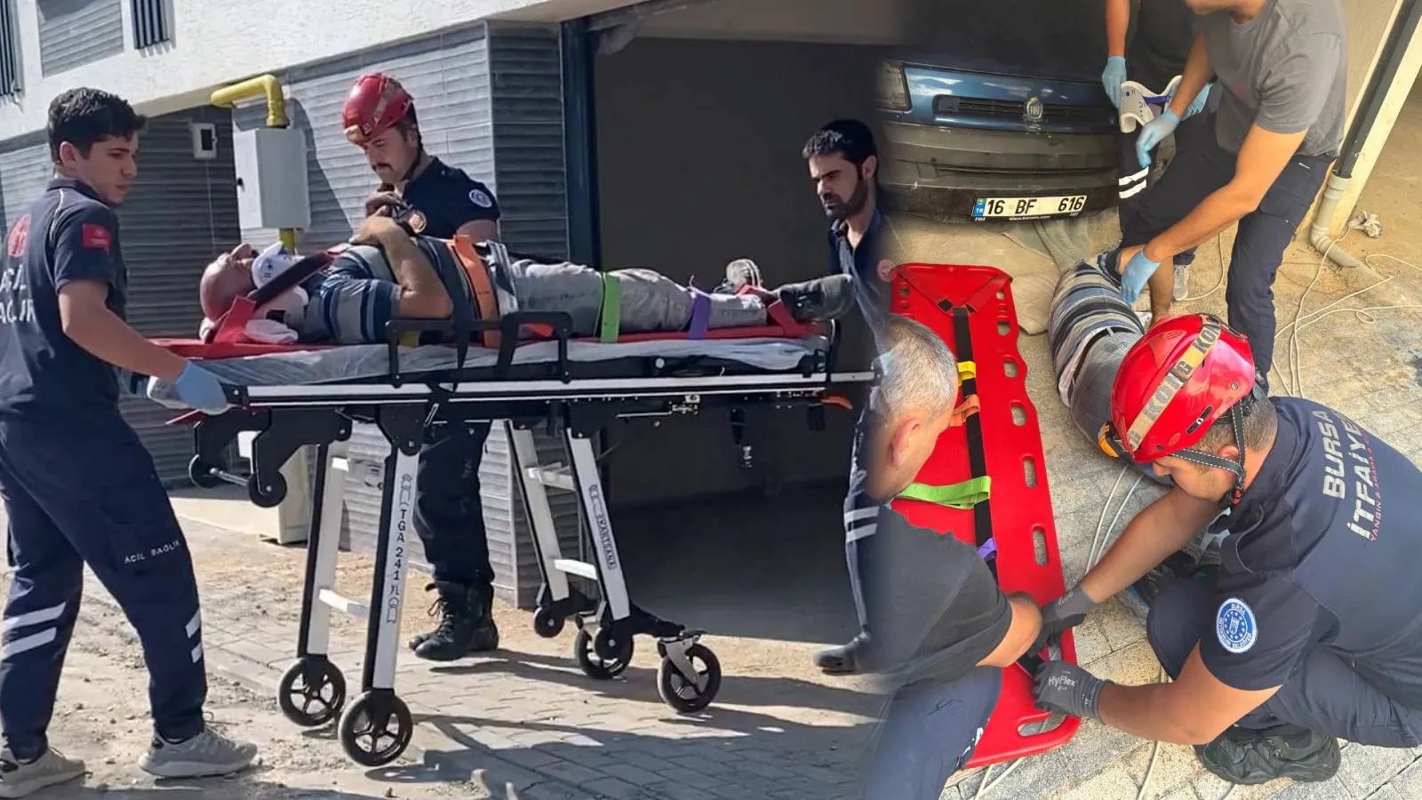Tamircide feci olay: Kriko kayınca 1,5 tonluk aracın altında kaldı!