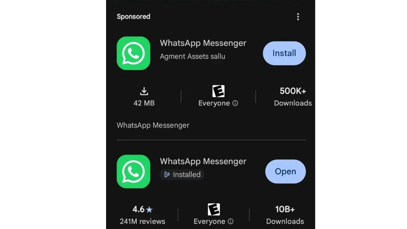 Sahte WhatsApp uygulaması Google Play Store’da 500 binden fazla indirildi!