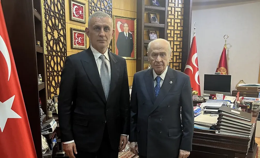 Devlet Bahçeli, TFF Başkanı Hacıosmanoğlu'nu kabul etti