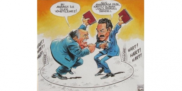 Karikatürist Koraman’ın kaleminden dönemin siyasetçilerinin karikatürleri