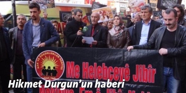 Halepçe katliamı Mersin'de protesto edildi