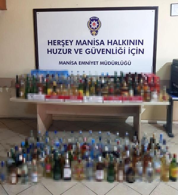 Manisa'da kaçak içki ve sigaraya 1 gözaltı