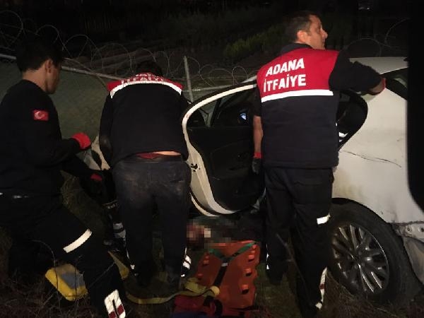 Otomobil şarampole uçtu: 1 ölü, 1 yaralı