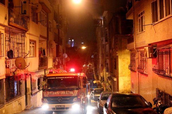 Şişli'de yangın paniği
