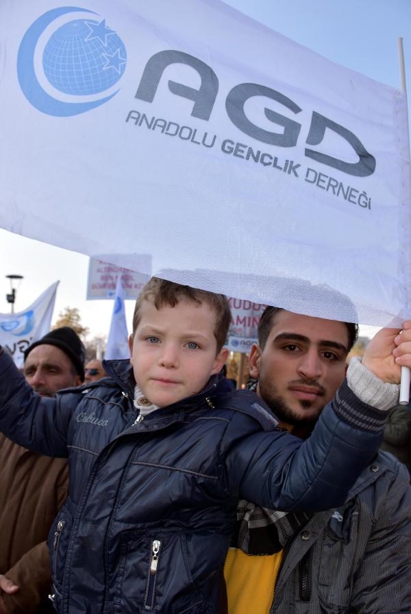 Kayseri'de 'Kudüs' eylemi