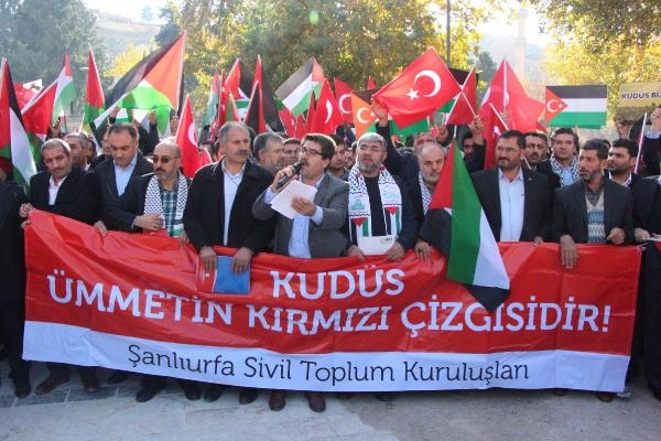 Şanlıurfa'da Kudüs protestosu