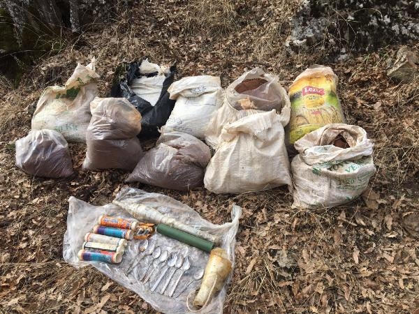 Bitlis'de PKK mühimmatı ve patlayıcı ele geçirildi