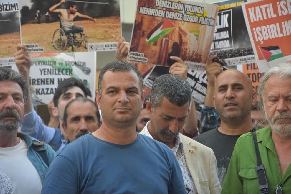 İzmir'de, İsrail'in saldırılarına tepki