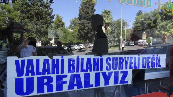 Şanlıurfa'da, Suriyeli gerginliğine esnaftan ilginç çözüm